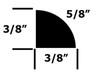 BA-19100 Quarter Round Door Seal