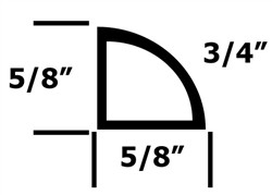 BA-10012 Quarter Round Door Seal