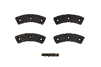 RA066-11100-4K Rapco Brake Lining Kit