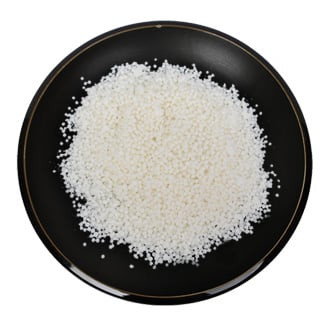 Glyceryl Stearate SE Raw Material in a dish