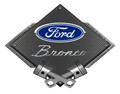 Ford Bronco Black Carbon Diamond Steel Sign