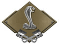 Ford SVT Cobra Bronze Carbon Diamond Steel Sign