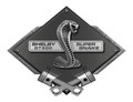 Shelby Cobra GT500 Super Snake Black Diamond with Pistons Garage Steel Sign