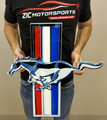 Mustang Color Tri-Bar Garage Steel Sign