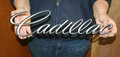 Cadillac Script Steel Sign