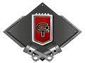 Ford Mustang GT Fender Badge Steel Sign