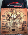 Compression 8.7:1 Steel Flat Sign