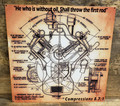 Compression 8.7:1 Steel Sign