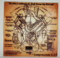 Compression 8.7:1 Metal Sign