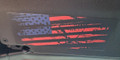 Sun Visor Warning Label Blackout for Jeep Wrangler JL - American Flag Color