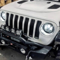 ORACLE 7" HIGH POWERED LED HEADLIGHTS (PAIR) - BLACK BEZEL (5769B-xxx)