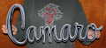 Camaro Script Steel Sign