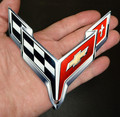2020 Corvette C8 Crossed Flags Logo Steel Magnet 2020 Corvette C8 Crossed Flags Logo Steel Magnet