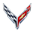 2020 Corvette C8 Crossed Flags Logo Steel Sign 2020 Corvette C8 Crossed Flags Logo Steel Sign