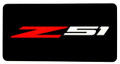 Corvette C8 Z51 Sun Visor Warning Label Blackout Decal