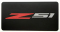 Corvette C8 Z51 Sun Visor Warning Label Blackout Decal white