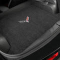 C7 Corvette Stingray (Coupe) Cargo Mat  - Lloyds Mats with C7 Crossed Flag: Jet Black