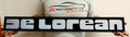 DeLorean DMC Steel Garage Sign large