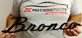 Ford Bronco Script Black Garage Steel Sign