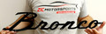 Ford Bronco Script Black Metal Sign