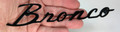 Ford Bronco Script Black Sign