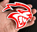 Dodge Hellcat Cutout Red Steel Magnet