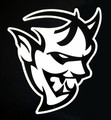 Dodge Demon Cutout Black Steel Sign Wall Art