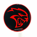 Dodge Hellcat Black and Red Garage Steel Sign