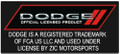 Dodge Hellcat Black and Red Steel Sign