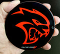 Dodge Hellcat Black and Red Metal Magnet