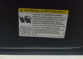 Audi Q7 2019 SUN VISOR WARNING LABEL BLACKOUTS