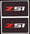 Corvette C7 Z51 Sun Visor Warning Label Blackout Decal