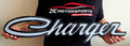 Dodge Charger Script Steel Sign - Grey
