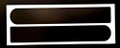 Corvette C8 Z51 or Matte Black Front Sun Visor Warning Label Blackouts blk