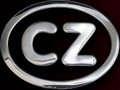 Czech Aluminum CZ Country Auto Decal Badge