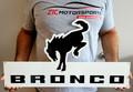 Ford Bronco Modern Black Steel Sign
