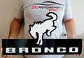 Ford Bronco Modern Die cut White Steel Sign large