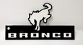 Ford Bronco Horse Modern  White Steel Sign