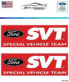 Ford SVT Banner Vinyl Decals in/out door with air release NOT OE Replacements (F6M)