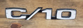 Chevy C/10 Truck Script Flat Steel Sign