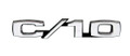 Chevy C/10 Truck Script Flat Steel Sign