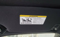 2023 Dodge Challenger Sun Visor Warning Label BLACKOUTS