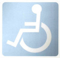 Handicapped Inside Window Decal Sticker