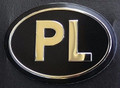 Poland Polish Black PL Country Decal Badge