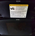 Chevy Suburban Sun Visor Warning Blackouts