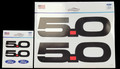 Ford 5.0 Black Mustang Sticker