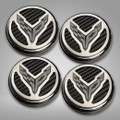 Corvette C8 Coupe Cap Cover 4Pc Set with Carbon Fiber Inserts