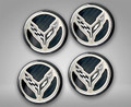 2020-2025 Corvette C8 Coupe - Cap Cover 4Pc Set with Carbon Fiber Inserts