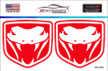 Dodge Viper Fangs Emblem Die-Cut Vinyl Decal