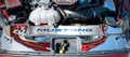 2MUSTANG GT/ECOBOOST - RADIATOR COVER VANITY PLATE 'MUSTANG' | BRUSHED, CHOOSE COLOR
